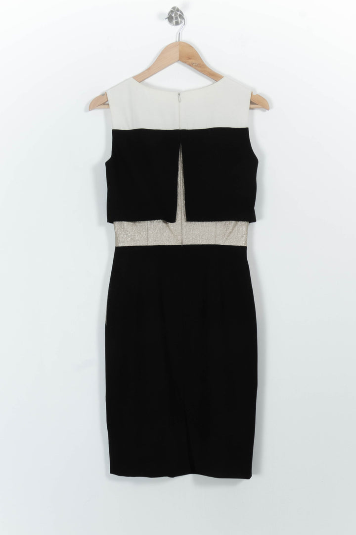Robe droite Noire et Blanche - Taille M/38 de la marque Paule Ka | PARAD100988 - Vendu par Paradigme - Image 4