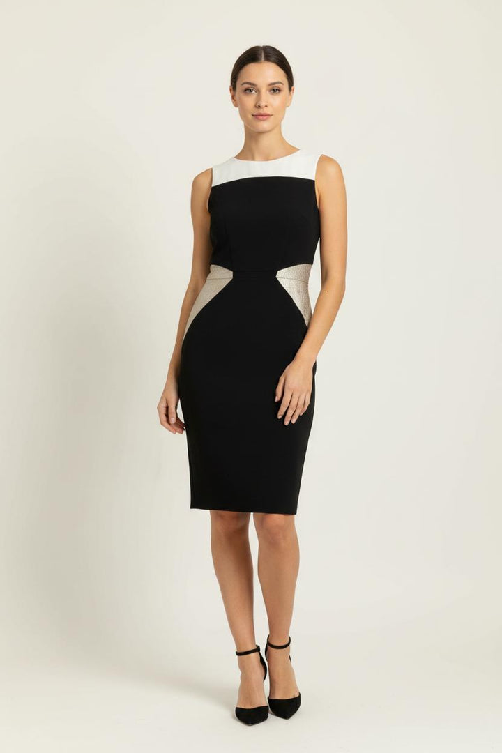 Robe droite Noire et Blanche - Taille M/38 de la marque Paule Ka | PARAD100988 - Vendu par Paradigme - Image 1