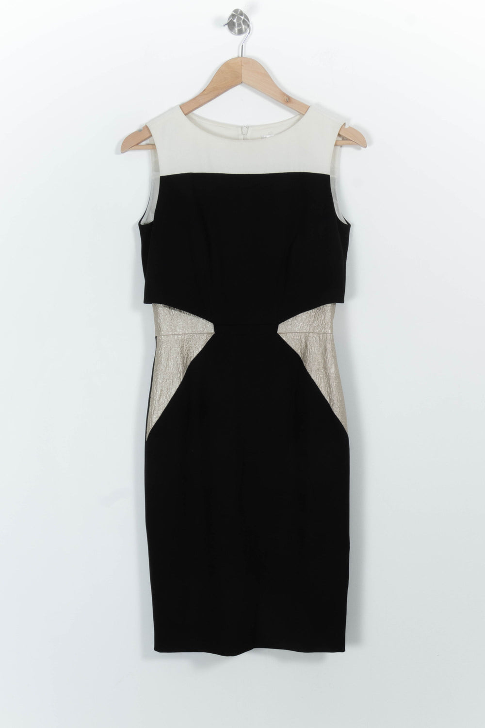 Robe droite Noire et Blanche - Taille M/38 de la marque Paule Ka | PARAD100988 - Vendu par Paradigme - Image 2