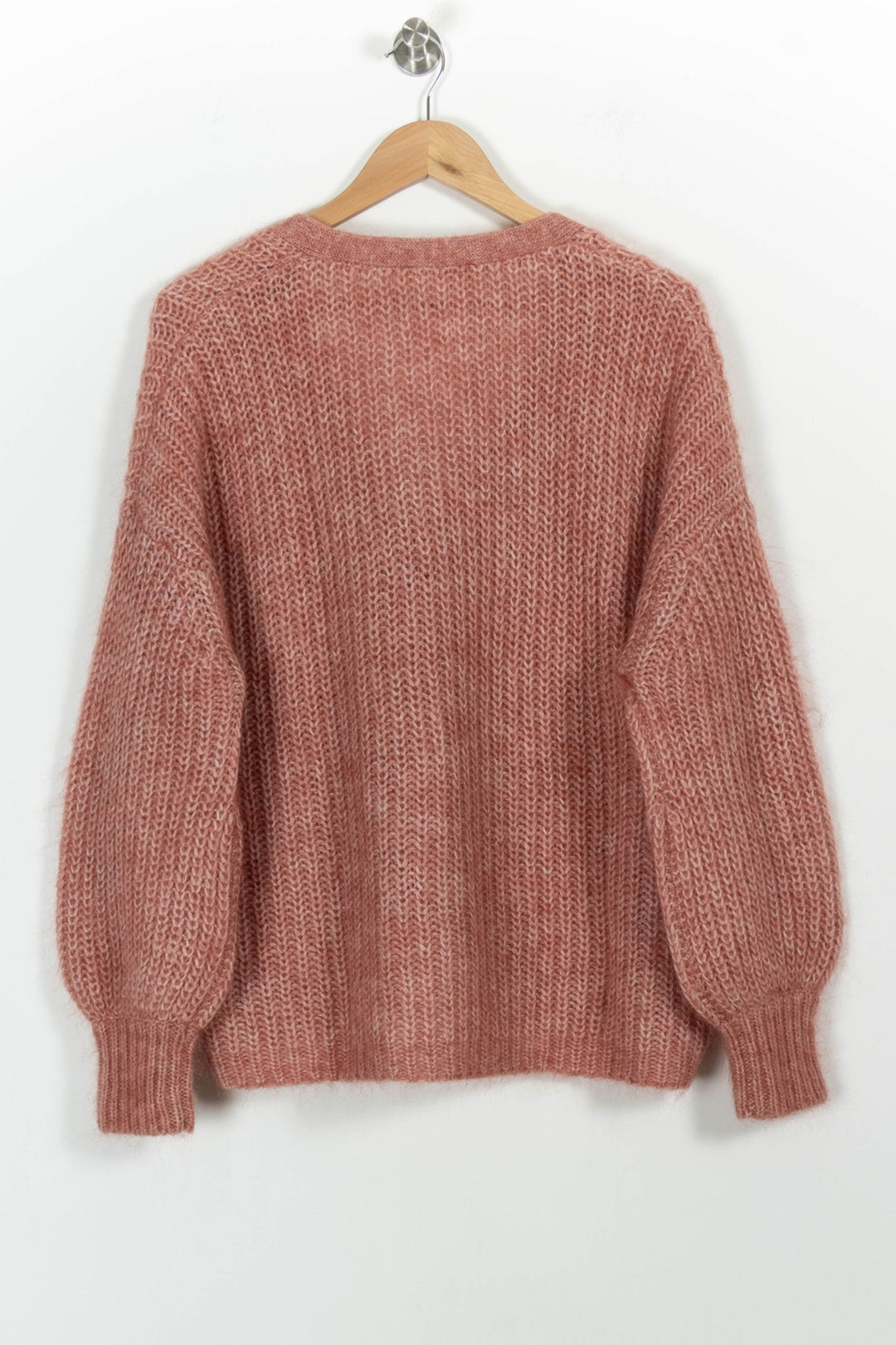 Cardigan Rose - Taille S/36 de la marque Sézane | PARAD100993 - Vendu par Paradigme - Image 4
