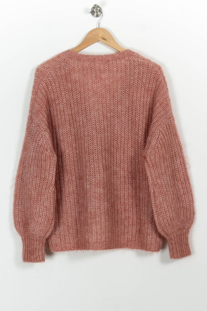 Cardigan Rose - Taille S/36 de la marque Sézane | PARAD100993 - Vendu par Paradigme - Image 4
