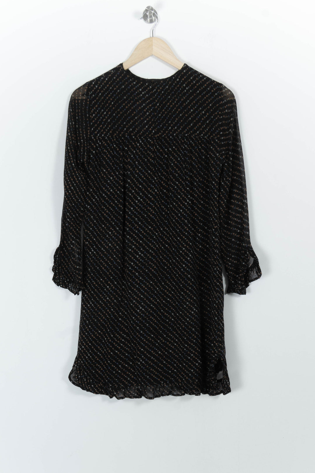 Robe Midi Noire - Taille XS/34 de la marque Ganni | PARAD101004 - Vendu par Paradigme - Image 4