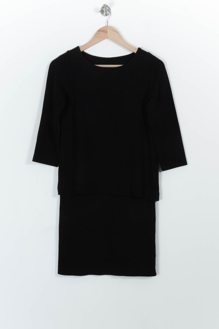 Robe Midi Noire - Taille XS/34 de la marque Ganni | PARAD101006 - Vendu par Paradigme - Image 2