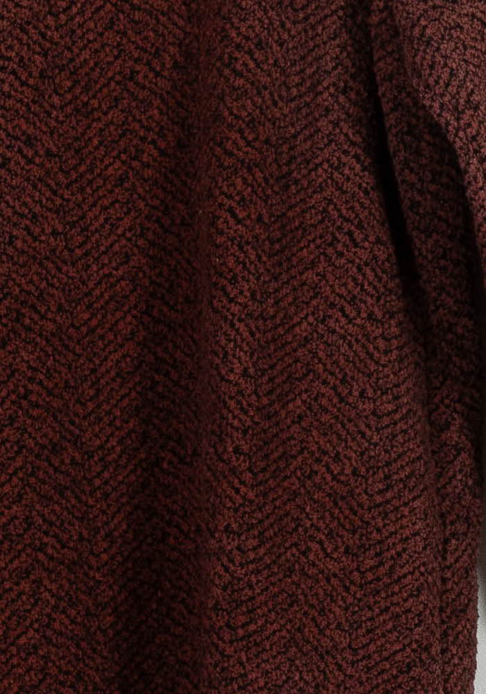 Robe Midi Bordeaux - Taille XS/34 de la marque Ganni | PARAD101007 - Vendu par Paradigme - Image 3