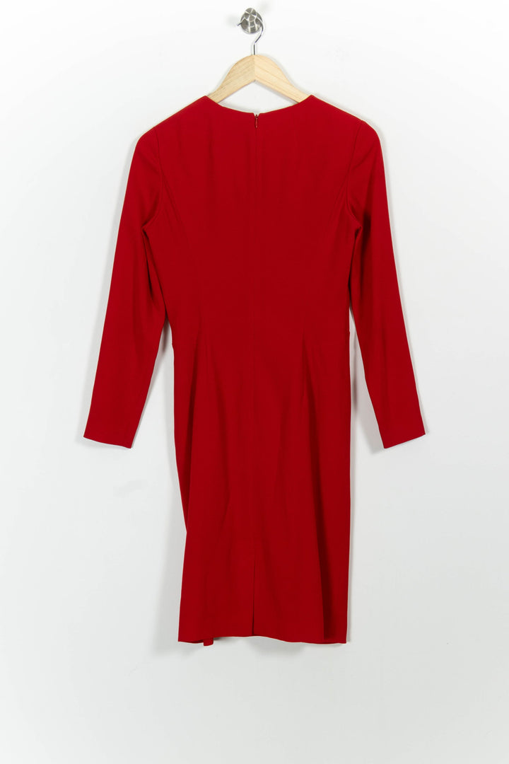 Robe Midi Rouge - Taille M/38 de la marque Paule Ka | PARAD101008 - Vendu par Paradigme - Image 4