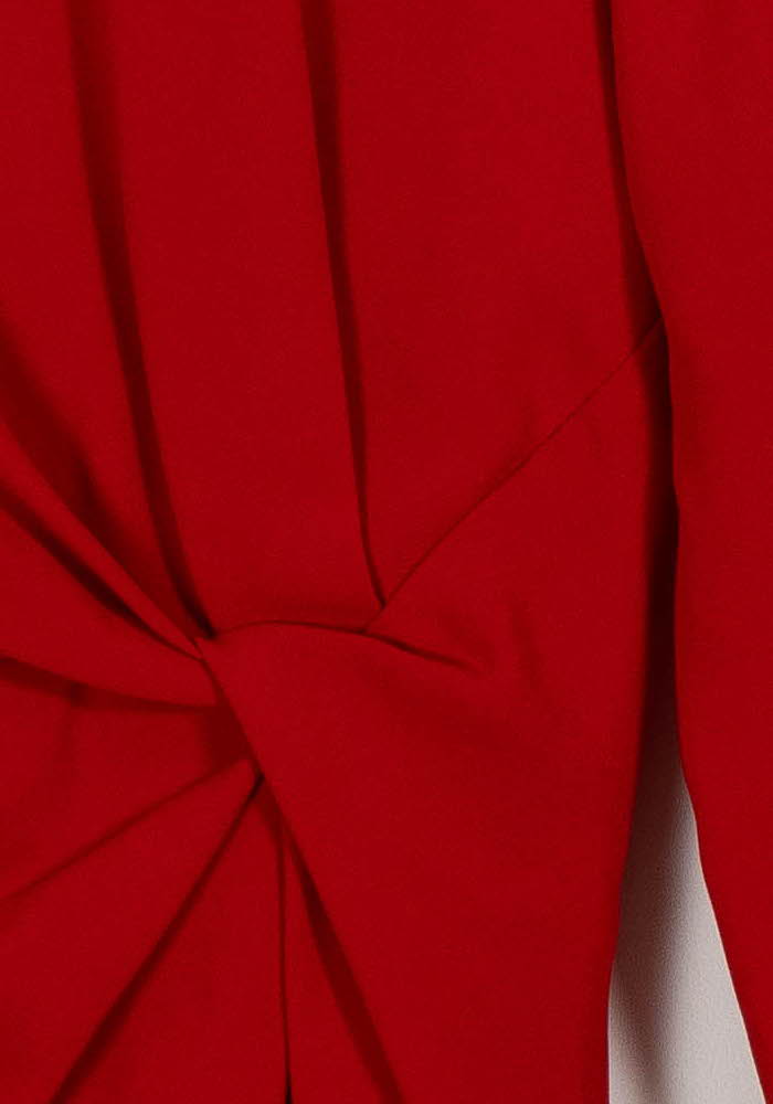 Robe Midi Rouge - Taille M/38 de la marque Paule Ka | PARAD101008 - Vendu par Paradigme - Image 3