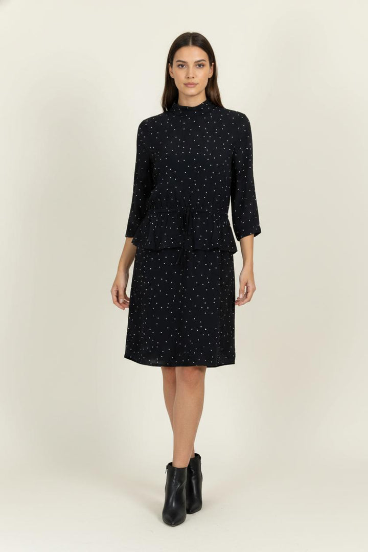 Robe Midi Bleue et Blanche - Taille S/36 de la marque Ganni | PARAD101009 - Vendu par Paradigme - Image 1