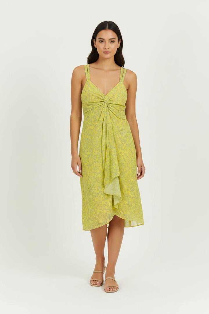 Robe Mi-longue Jaune - Taille M/38 de la marque Paul & Joe | PARAD101011 - Vendu par Paradigme - Image 1