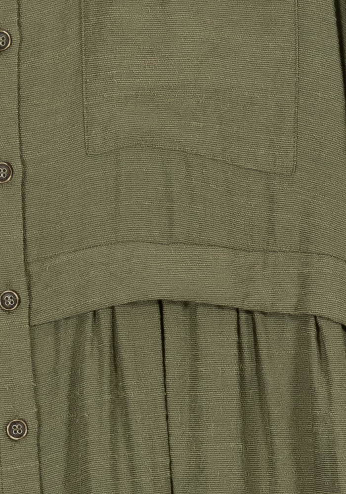 Robe Chemise Verte - Taille L/40 de la marque La Fée Maraboutée | PARAD101012 - Vendu par Paradigme - Image 3
