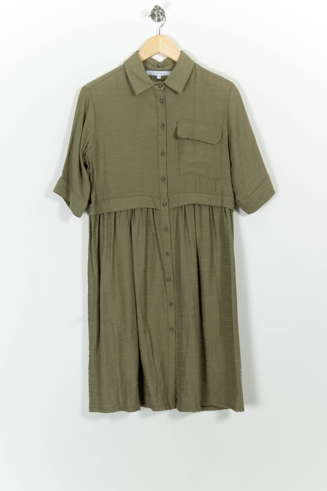 Robe Chemise Verte - Taille L/40 de la marque La Fée Maraboutée | PARAD101012 - Vendu par Paradigme - Image 2