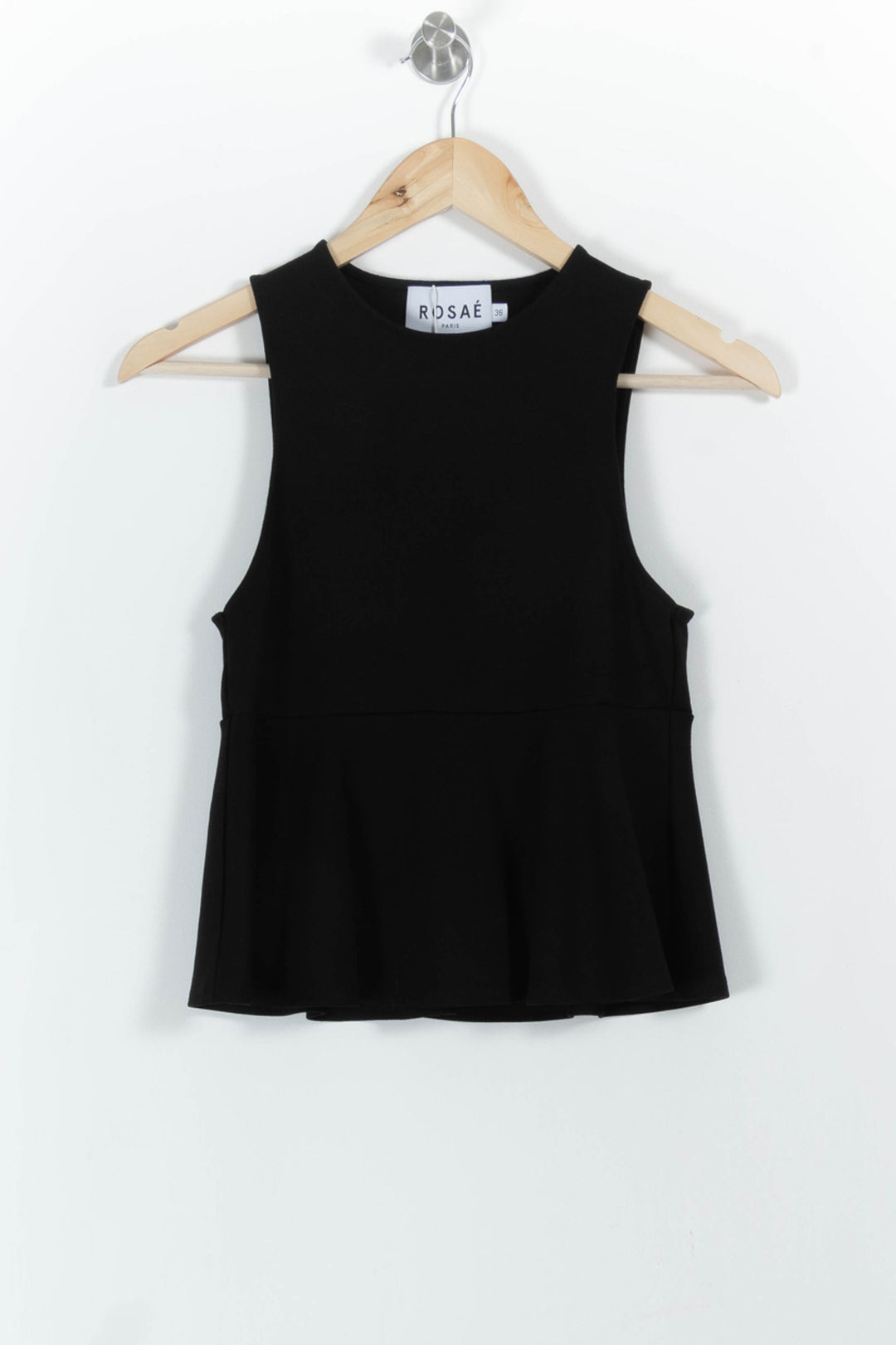Débardeur Noir - Taille S/36 de la marque Rosaé Paris | PARAD101014 - Vendu par Paradigme - Image 2