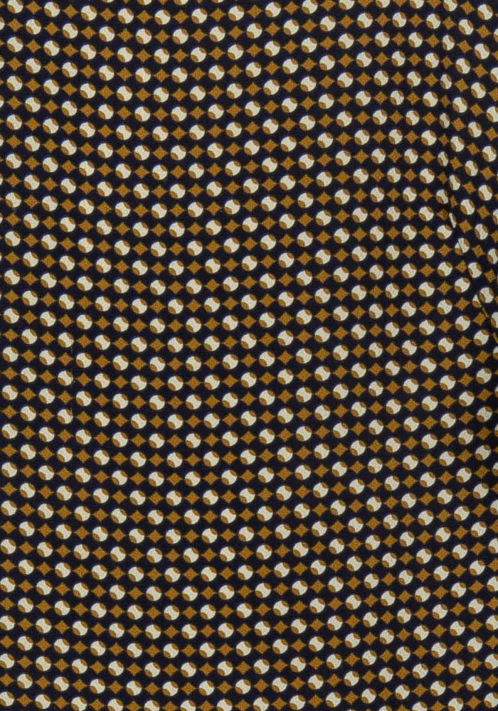 Robe Droite Marron et Blanc - Taille L/40 de la marque La Fée Maraboutée | PARAD101022 - Vendu par Paradigme - Image 3