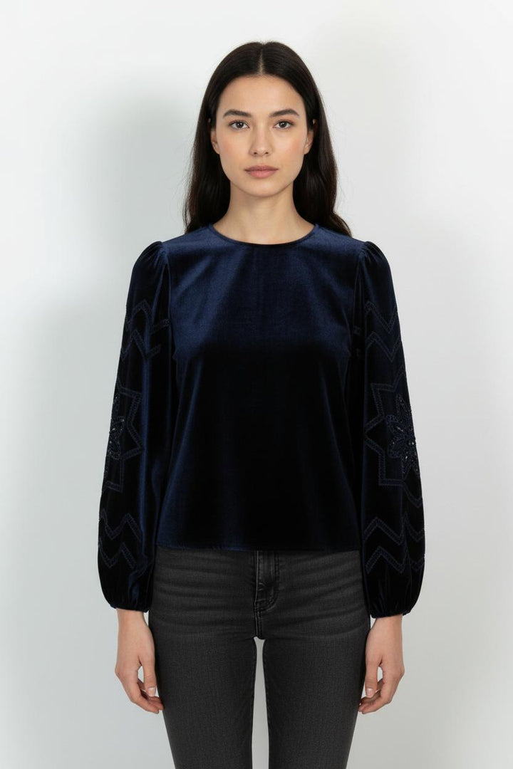Blouse Bleue - Taille S/36 de la marque Sézane | PARAD101023 - Vendu par Paradigme - Image 1