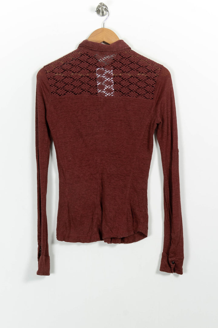 Chemise Bordeaux - Taille M/38 de la marque IKKS | PARAD101025 - Vendu par Paradigme - Image 4