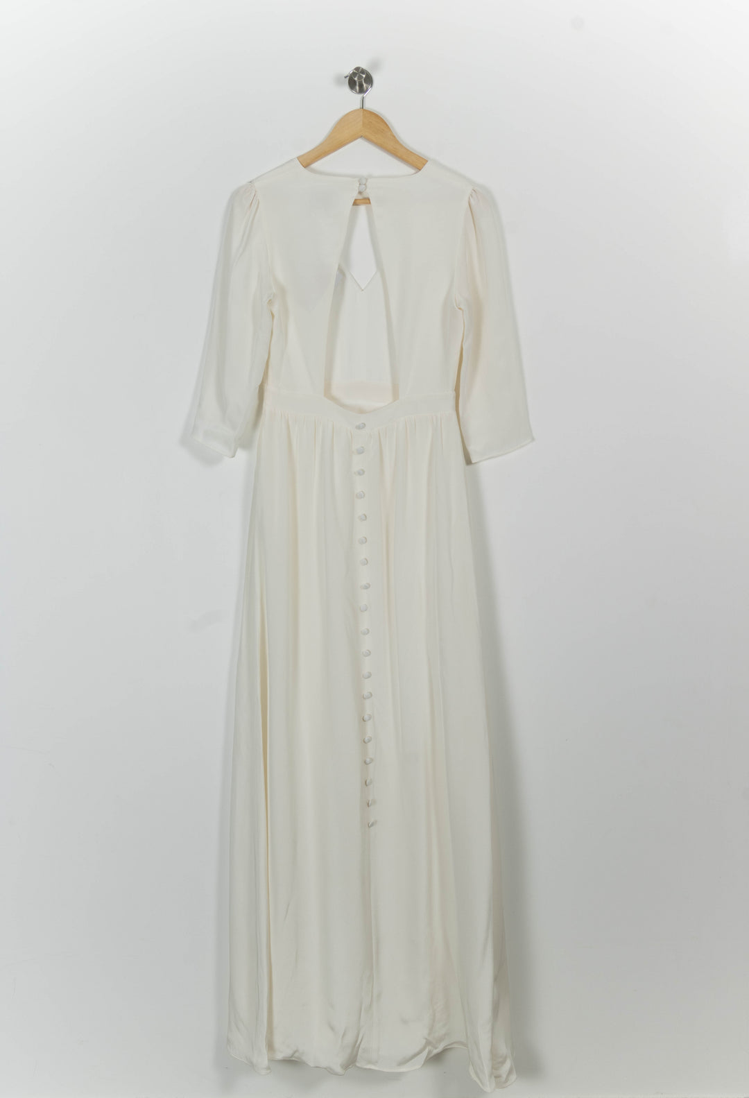 Robe Longue Blanche - Taille S/36 de la marque Maison Lemoine | PARAD101027 - Vendu par Paradigme - Image 4
