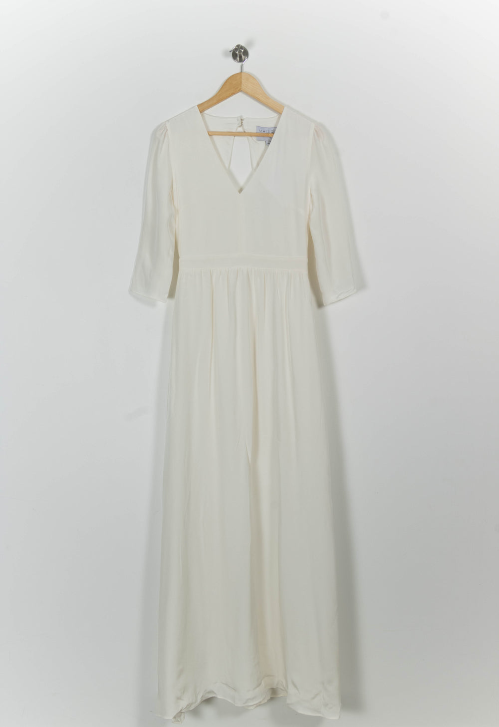 Robe Longue Blanche - Taille S/36 de la marque Maison Lemoine | PARAD101027 - Vendu par Paradigme - Image 2
