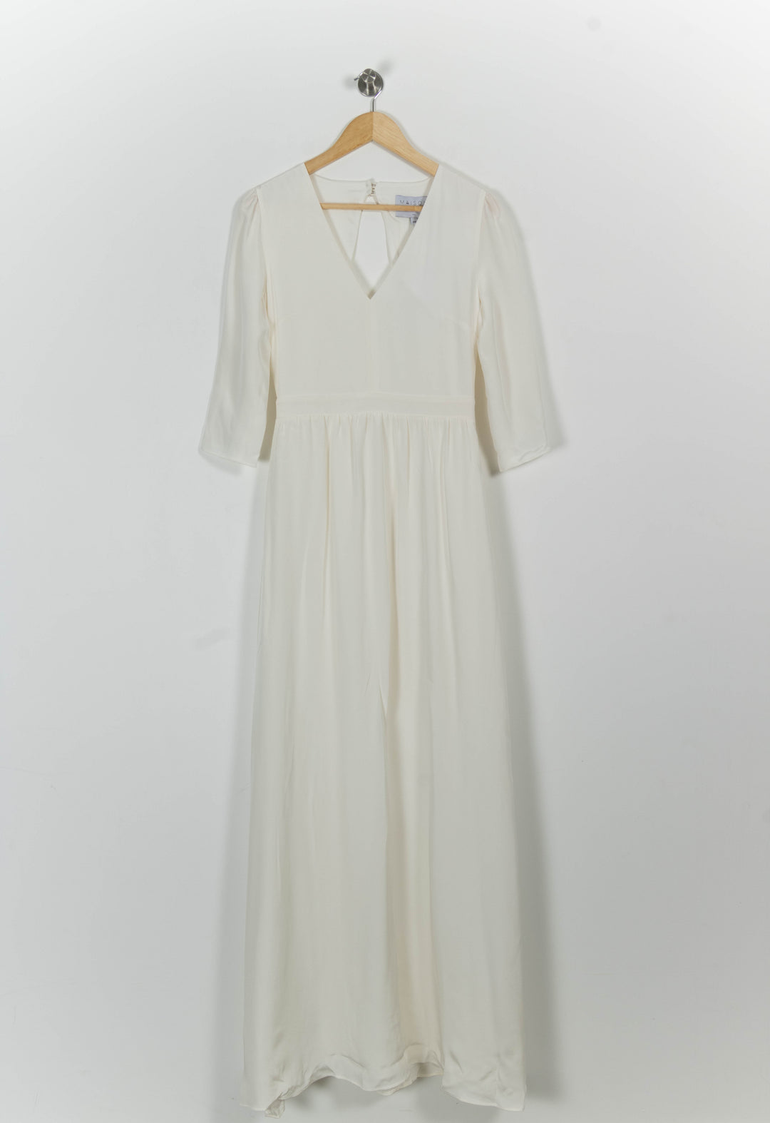 Robe Longue Blanche - Taille S/36 de la marque Maison Lemoine | PARAD101027 - Vendu par Paradigme - Image 2