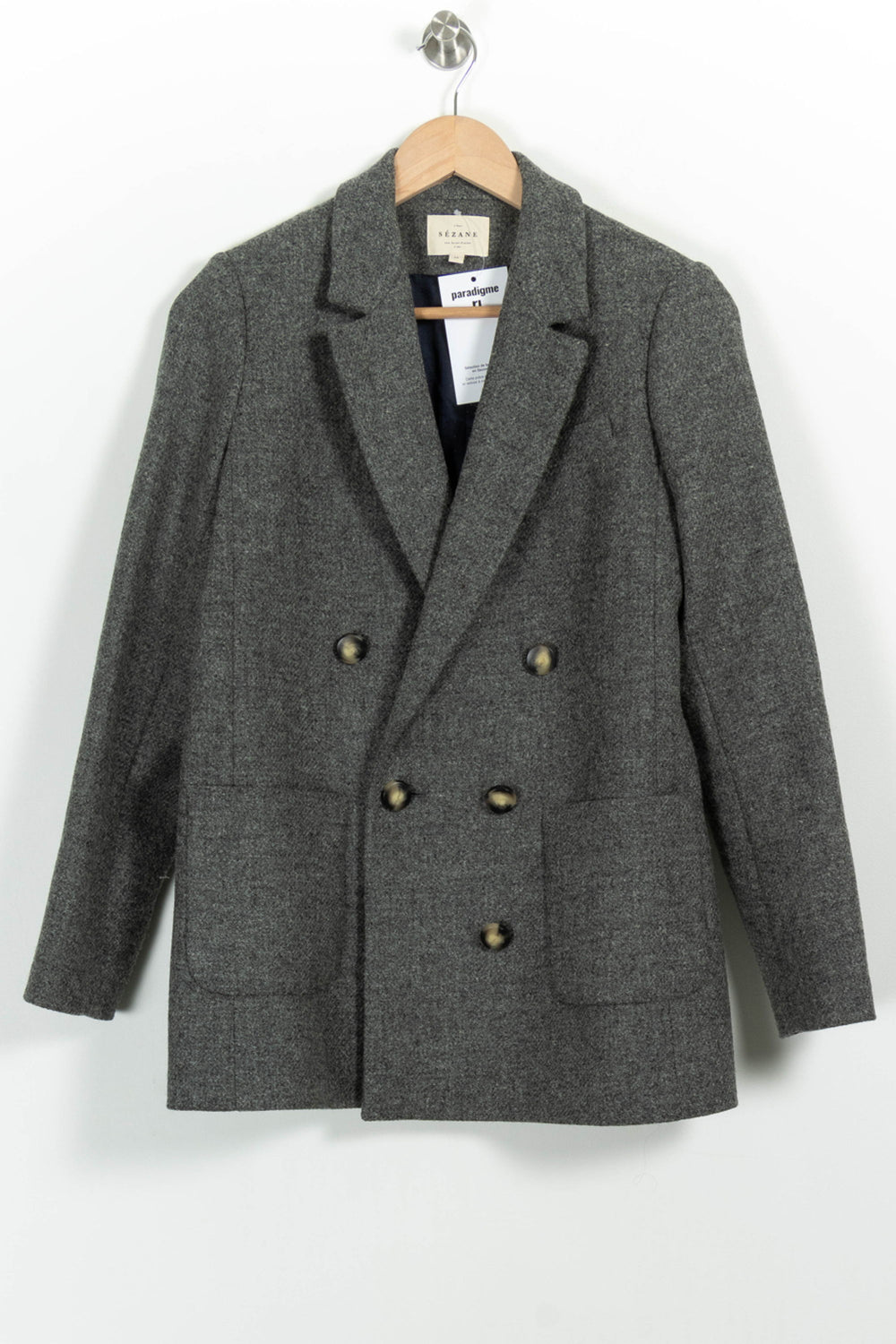 Blazer Gris - Taille XS/34 de la marque Sézane | PARAD101029 - Vendu par Paradigme - Image 2