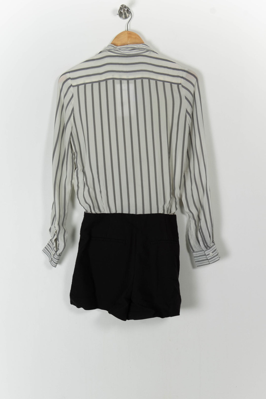 Combishort Noir et Blanc Rayé - Taille S/36 de la marque Sandro | PARAD101031 - Vendu par Paradigme - Image 4