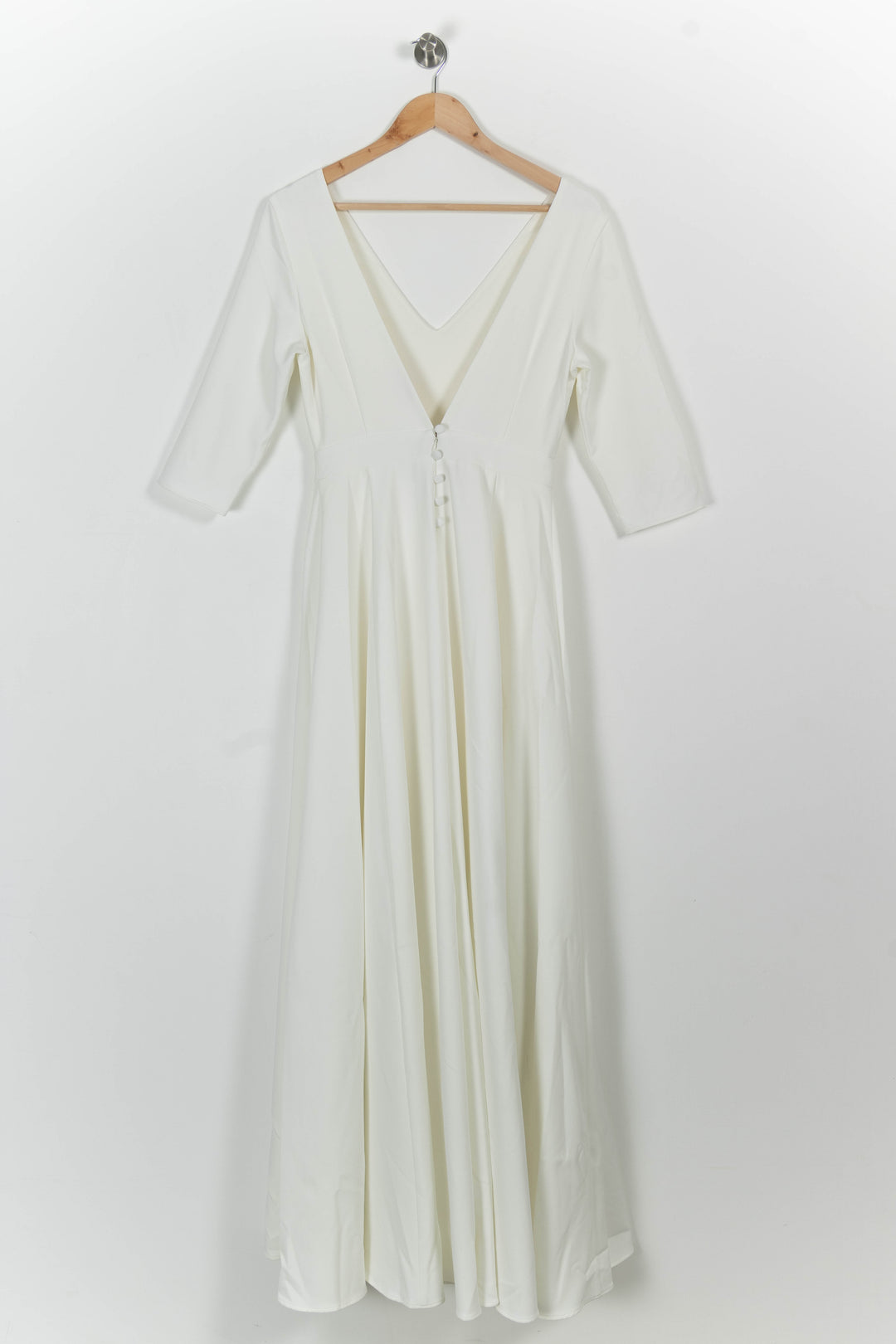 Robe Longue Beige - Taille S/36 de la marque Maison Lemoine | PARAD101032 - Vendu par Paradigme - Image 4