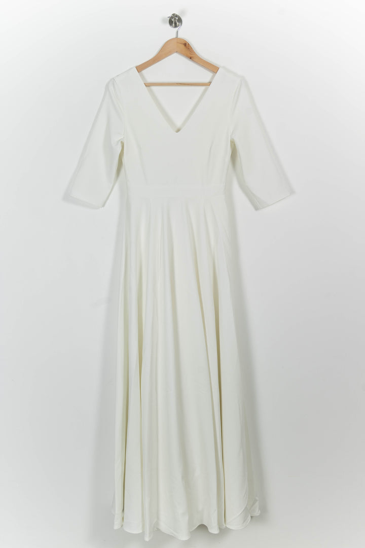 Robe Longue Beige - Taille S/36 de la marque Maison Lemoine | PARAD101032 - Vendu par Paradigme - Image 2