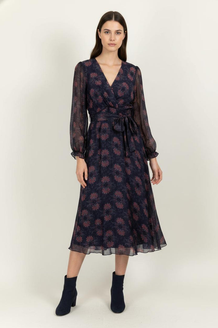 Robe Longue Violette et Rose - Taille M/38 de la marque La Fée Maraboutée | PARAD101033 - Vendu par Paradigme - Image 1