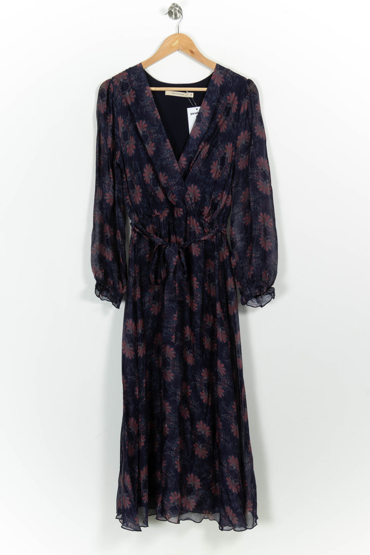 Robe Longue Violette et Rose - Taille M/38 de la marque La Fée Maraboutée | PARAD101033 - Vendu par Paradigme - Image 2