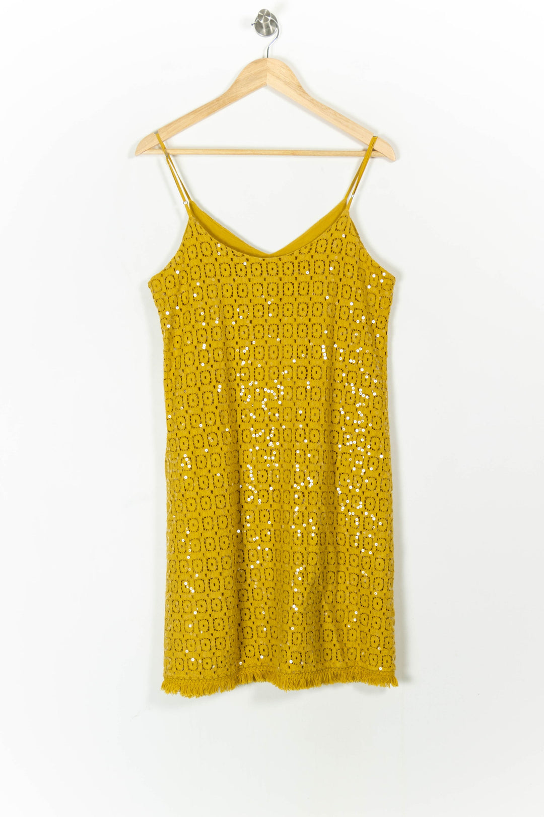 Robe Droite Jaune - Taille M/38 de la marque La Fée Maraboutée | PARAD101034 - Vendu par Paradigme - Image 4