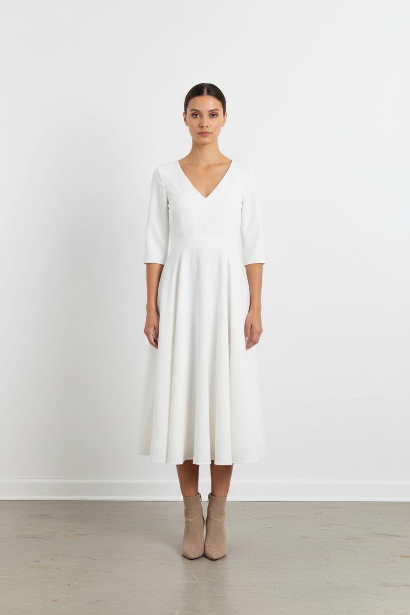 Robe Longue Beige - Taille XS/34 de la marque Maison Lemoine | PARAD101036 - Vendu par Paradigme - Image 1