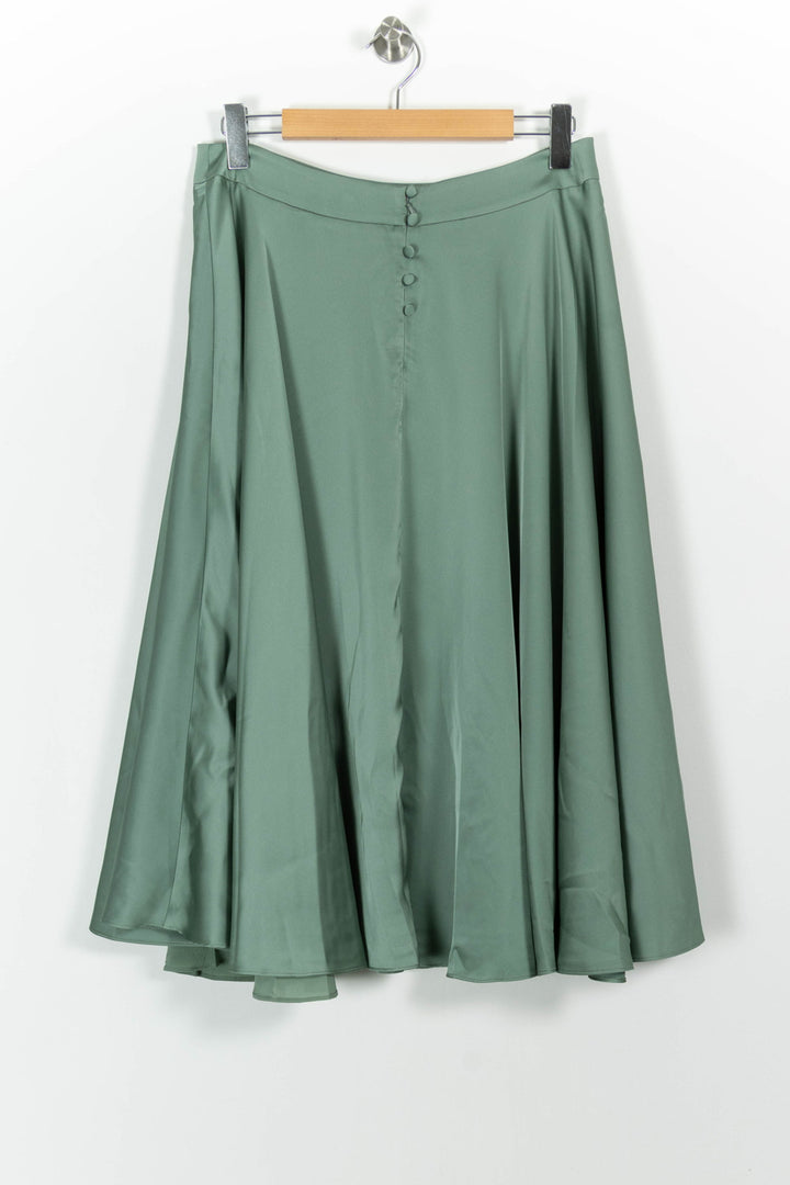 Jupe Midi Verte - Taille XXL/44 de la marque Maison Lemoine | PARAD101042 - Vendu par Paradigme - Image 4