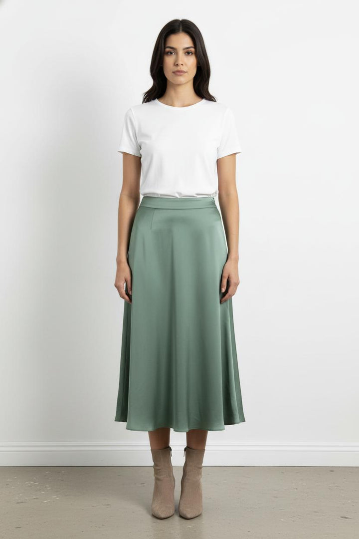 Jupe Midi Verte - Taille XXL/44 de la marque Maison Lemoine | PARAD101042 - Vendu par Paradigme - Image 1
