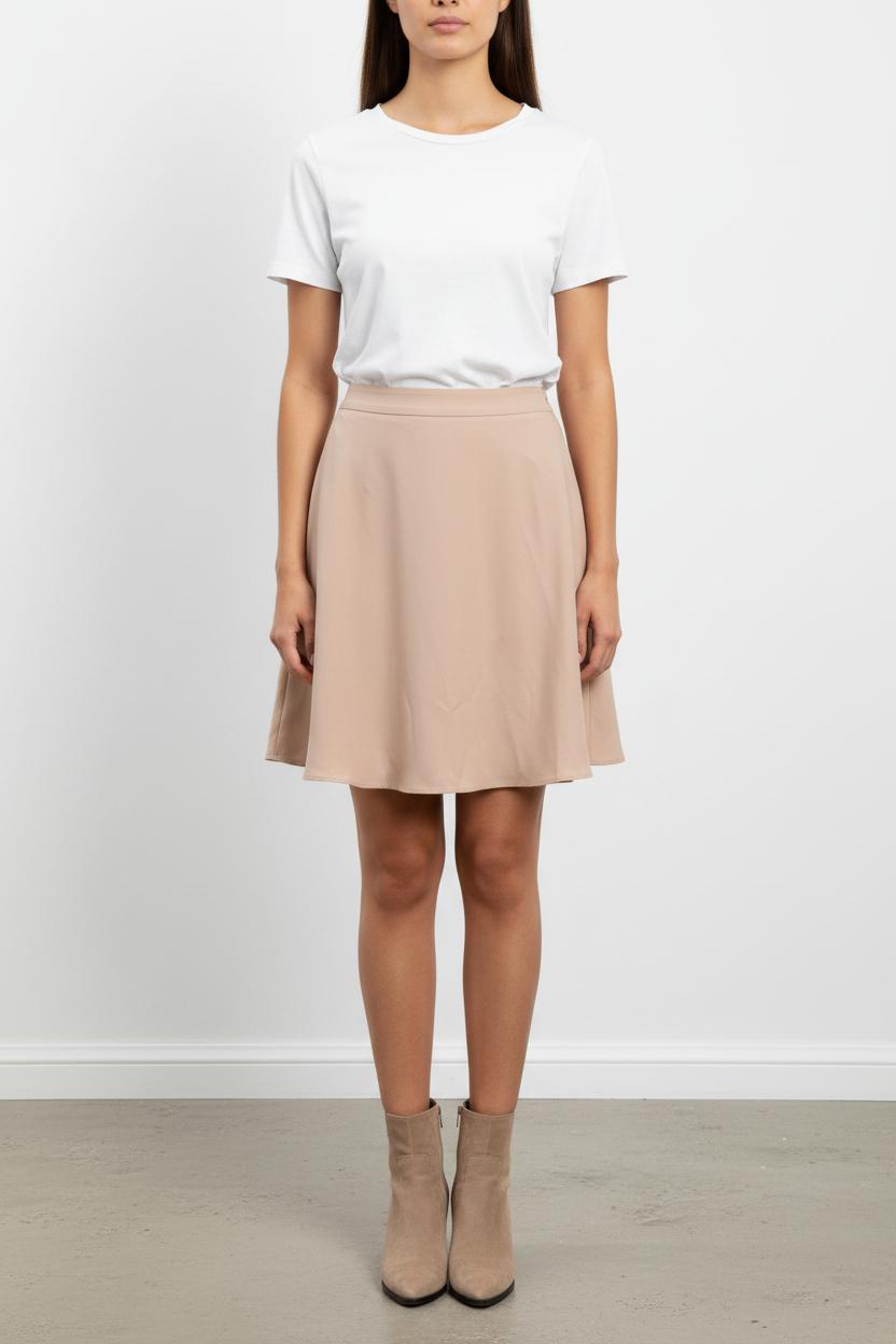 Jupe Évasée Beige - Taille XXL/44 de la marque Maison Lemoine | PARAD101043 - Vendu par Paradigme - Image 1