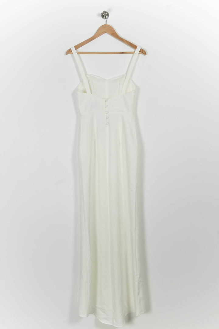 Robe Longue Blanche - Taille XS/34 de la marque Maison Lemoine | PARAD101045 - Vendu par Paradigme - Image 4