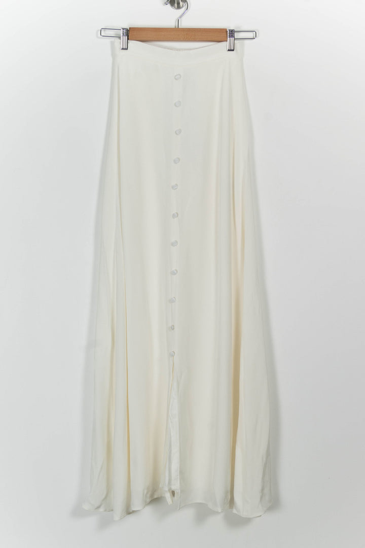 Jupe Longue Beige - Taille XS/34 de la marque Maison Lemoine | PARAD101046 - Vendu par Paradigme - Image 2