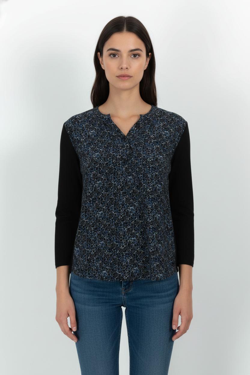 Pull Noir et Bleu - Taille M/38 de la marque Gerard Darel | PARAD101055 - Vendu par Paradigme - Image 1