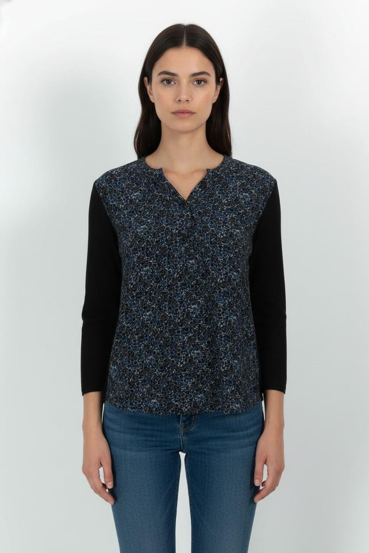 Pull Noir et Bleu - Taille M/38 de la marque Gerard Darel | PARAD101055 - Vendu par Paradigme - Image 1