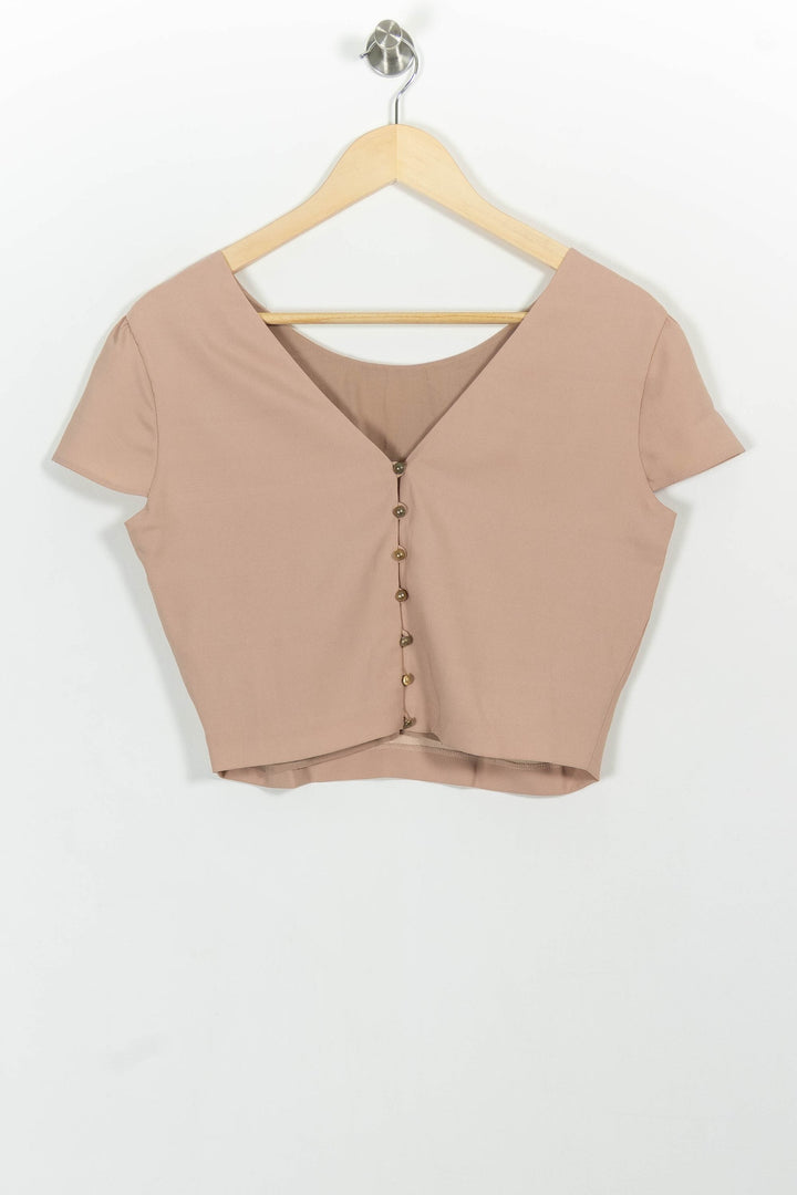 Top Beige - Taille L/40 de la marque Maison Lemoine | PARAD101062 - Vendu par Paradigme - Image 4