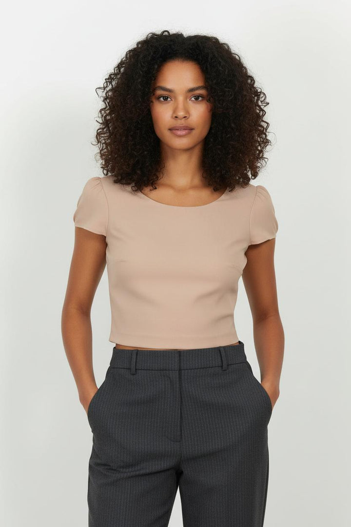 Top Beige - Taille L/40 de la marque Maison Lemoine | PARAD101062 - Vendu par Paradigme - Image 1