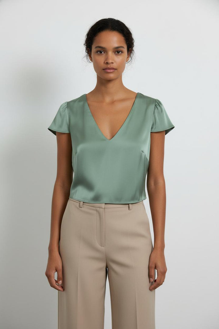 Blouse Verte - Taille XXXL/46 de la marque Maison Lemoine | PARAD101063 - Vendu par Paradigme - Image 1