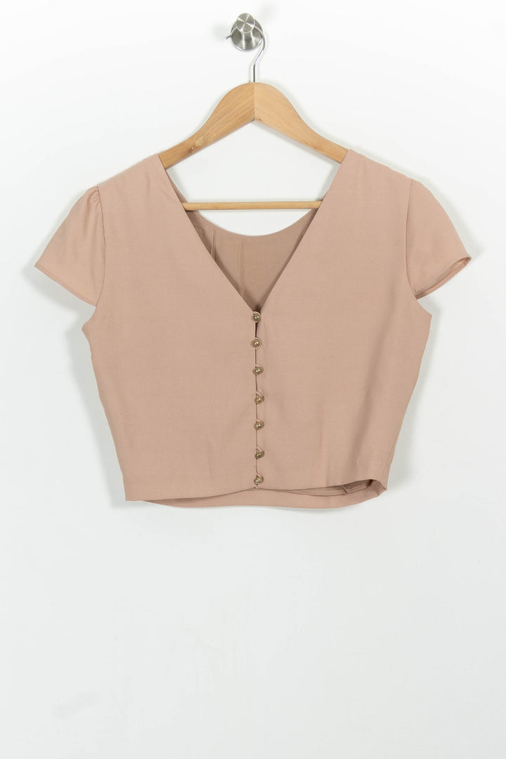 Top Beige - Taille M/38 de la marque Maison Lemoine | PARAD101064 - Vendu par Paradigme - Image 4