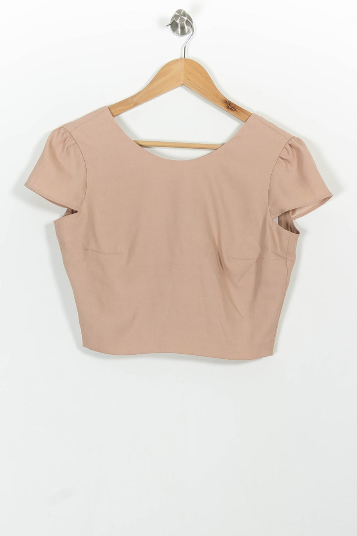 Top Beige - Taille M/38 de la marque Maison Lemoine | PARAD101064 - Vendu par Paradigme - Image 2