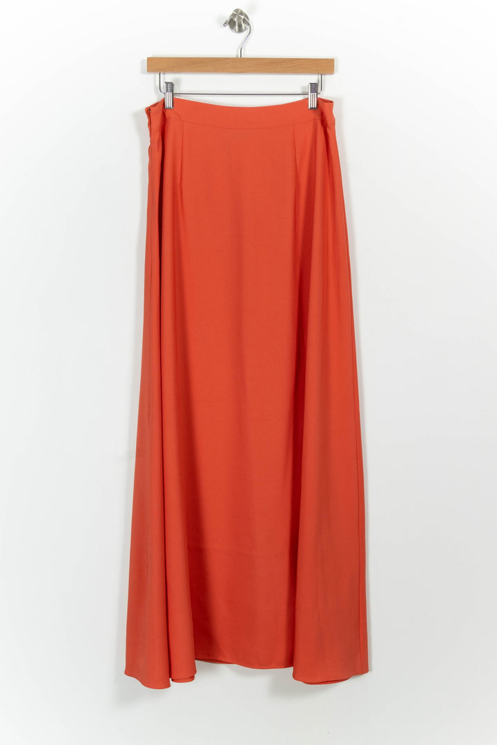 Jupe Longue Orange - Taille XL/42 de la marque Maison Lemoine | PARAD101065 - Vendu par Paradigme - Image 4