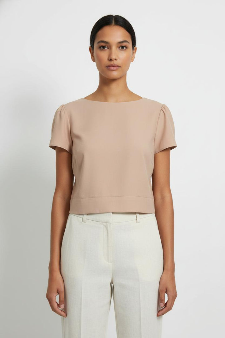 Top Beige - Taille XXXL/46 de la marque Maison Lemoine | PARAD101075 - Vendu par Paradigme - Image 1