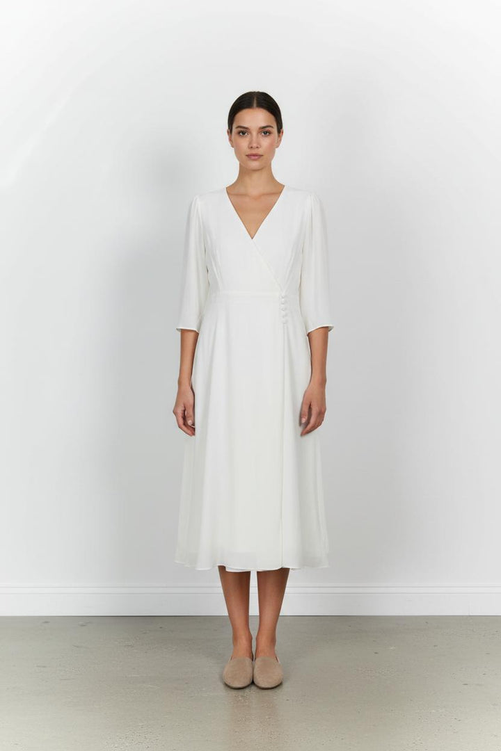 Robe Longue Beige - Taille L/40 de la marque Maison Lemoine | PARAD101079 - Vendu par Paradigme - Image 1