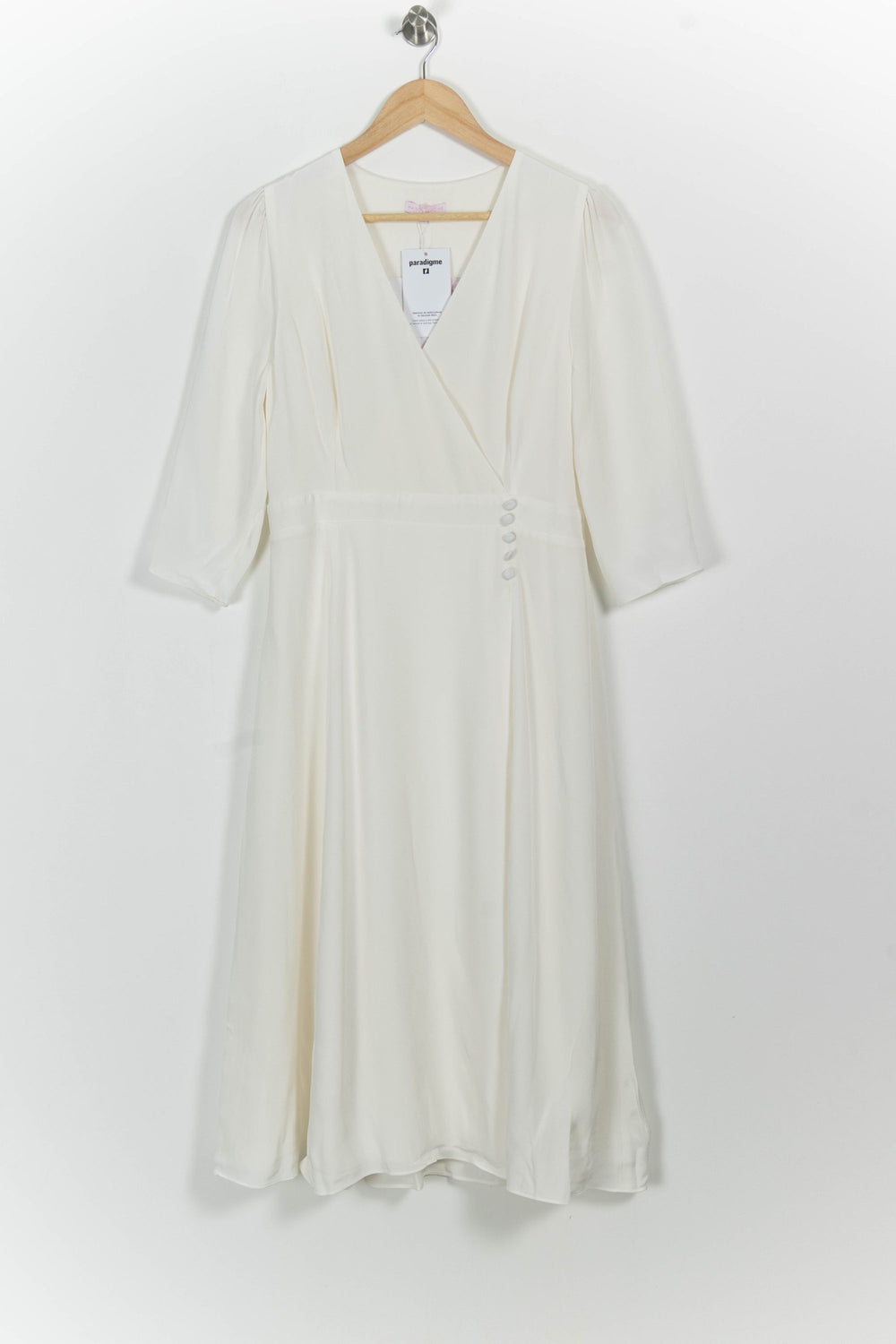 Robe Longue Beige - Taille L/40 de la marque Maison Lemoine | PARAD101079 - Vendu par Paradigme - Image 2