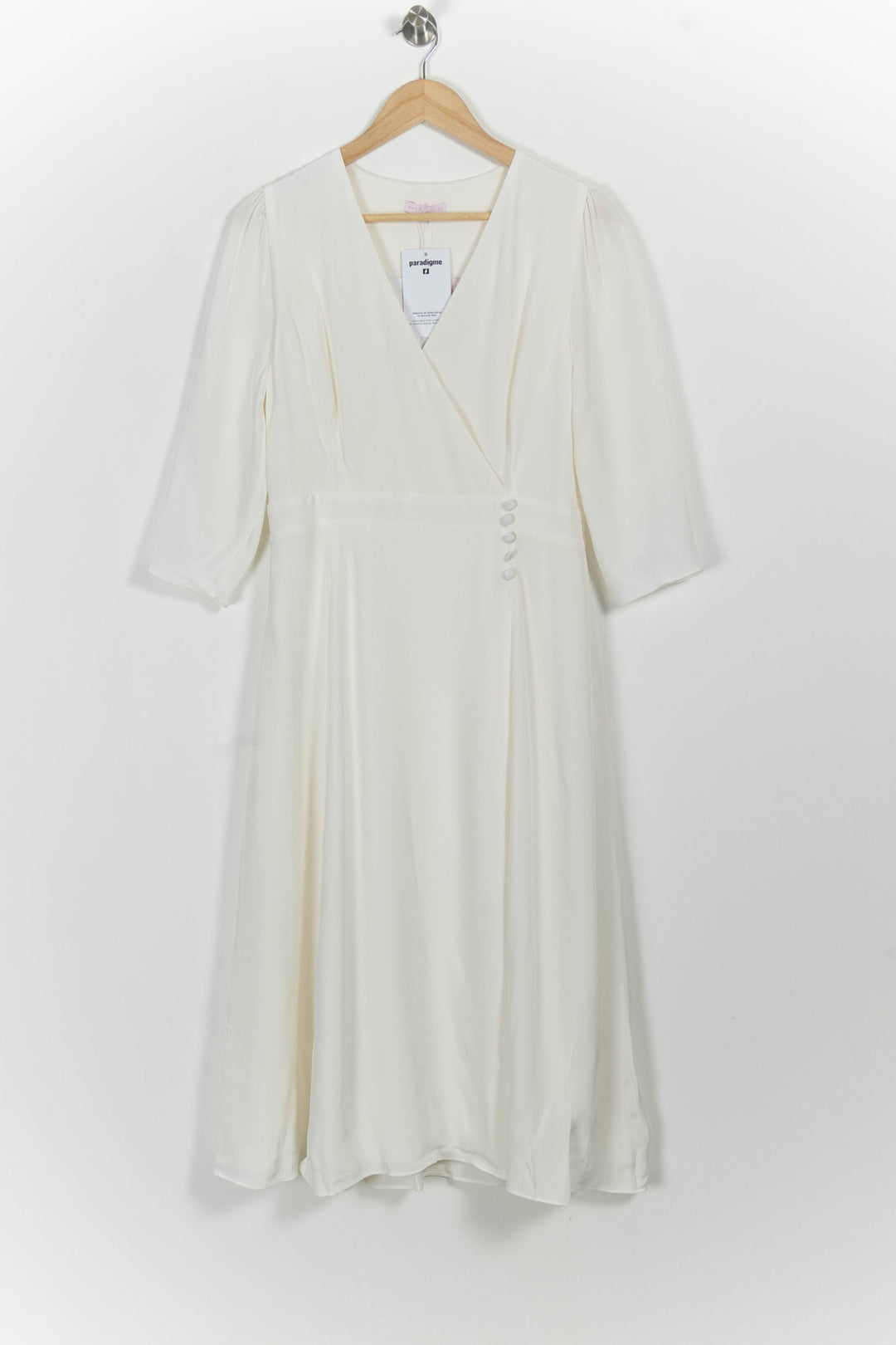 Robe Longue Beige - Taille L/40 de la marque Maison Lemoine | PARAD101079 - Vendu par Paradigme - Image 2