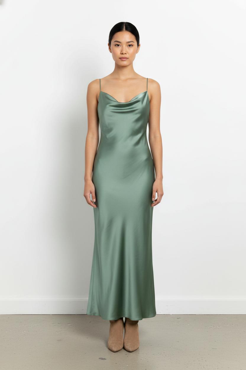 Robe Longue Verte - Taille XS/34 de la marque Maison Lemoine | PARAD101080 - Vendu par Paradigme - Image 1