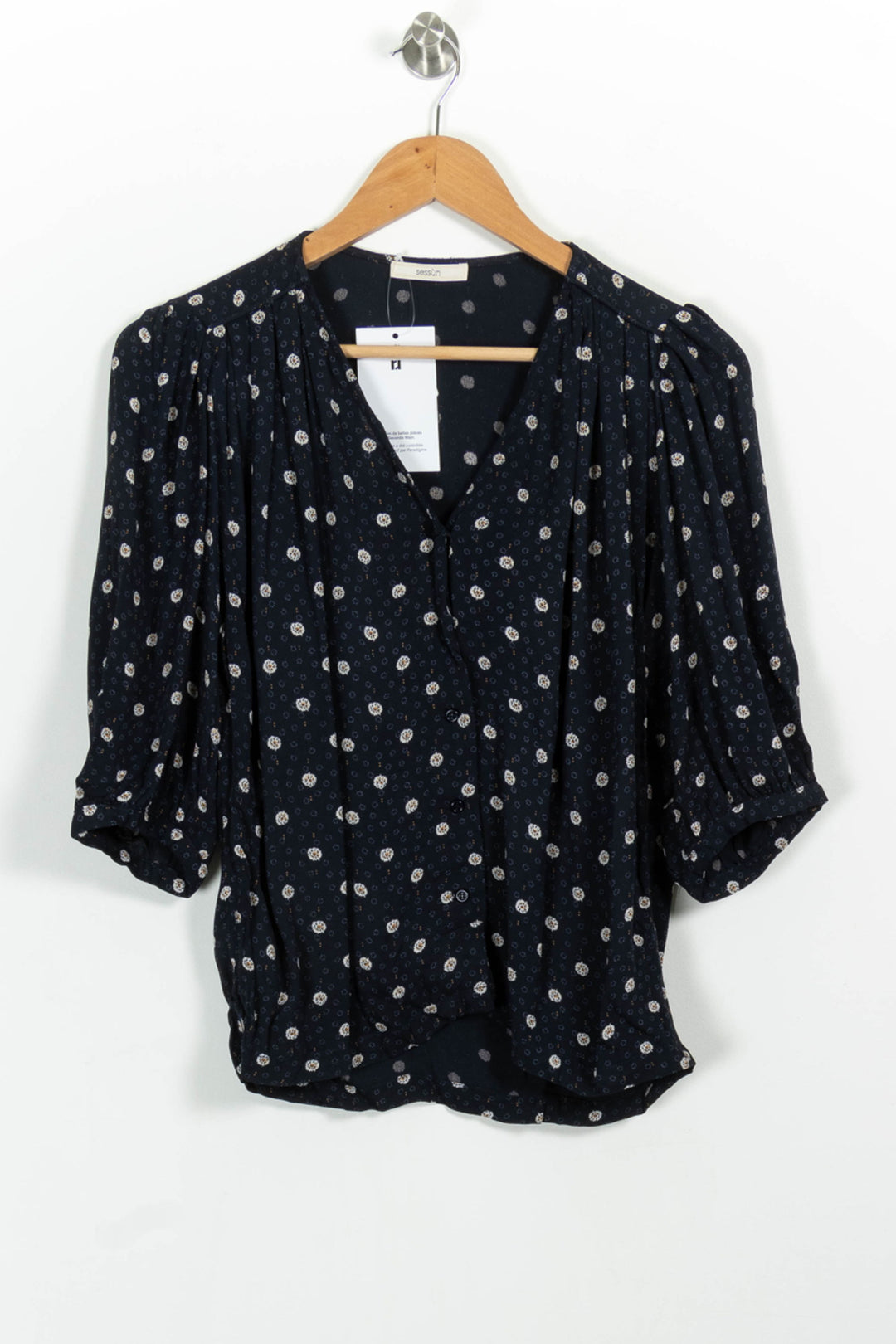 Blouse Bleue et Blanche - Taille XS/34 de la marque Sessùn | PARAD101081 - Vendu par Paradigme - Image 2