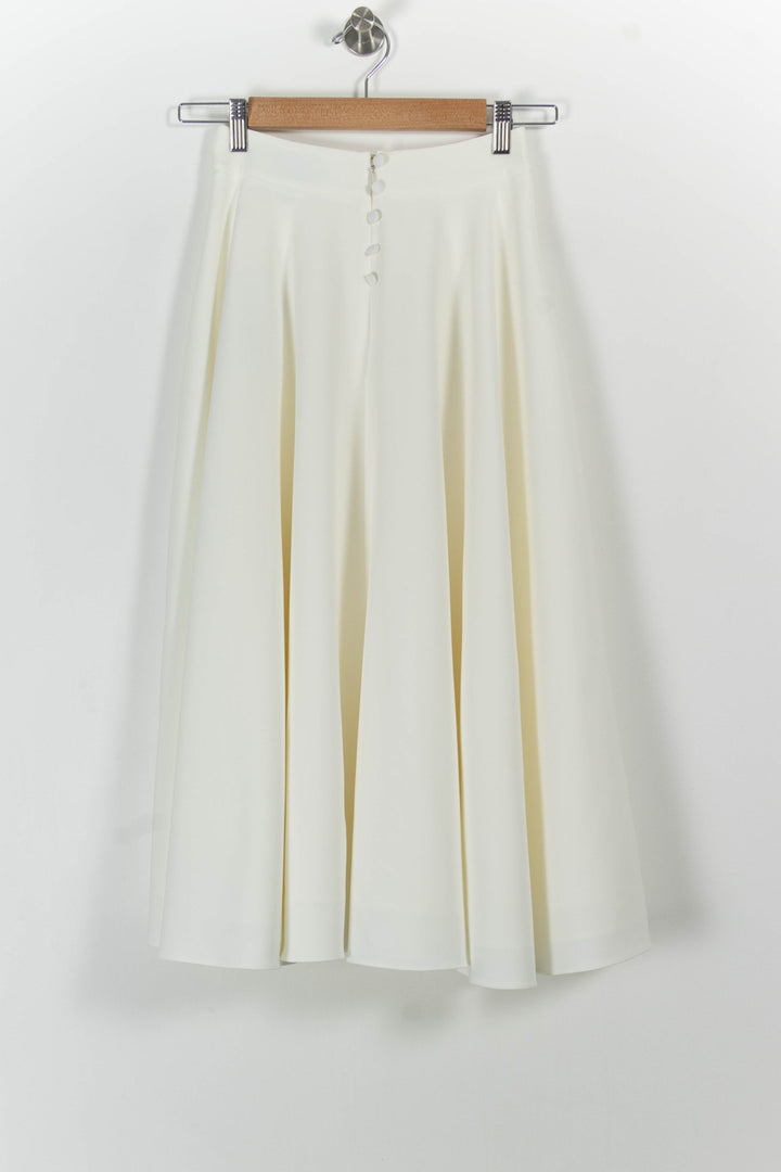 Jupe Midi Beige - Taille XS/34 de la marque Maison Lemoine | PARAD101084 - Vendu par Paradigme - Image 4