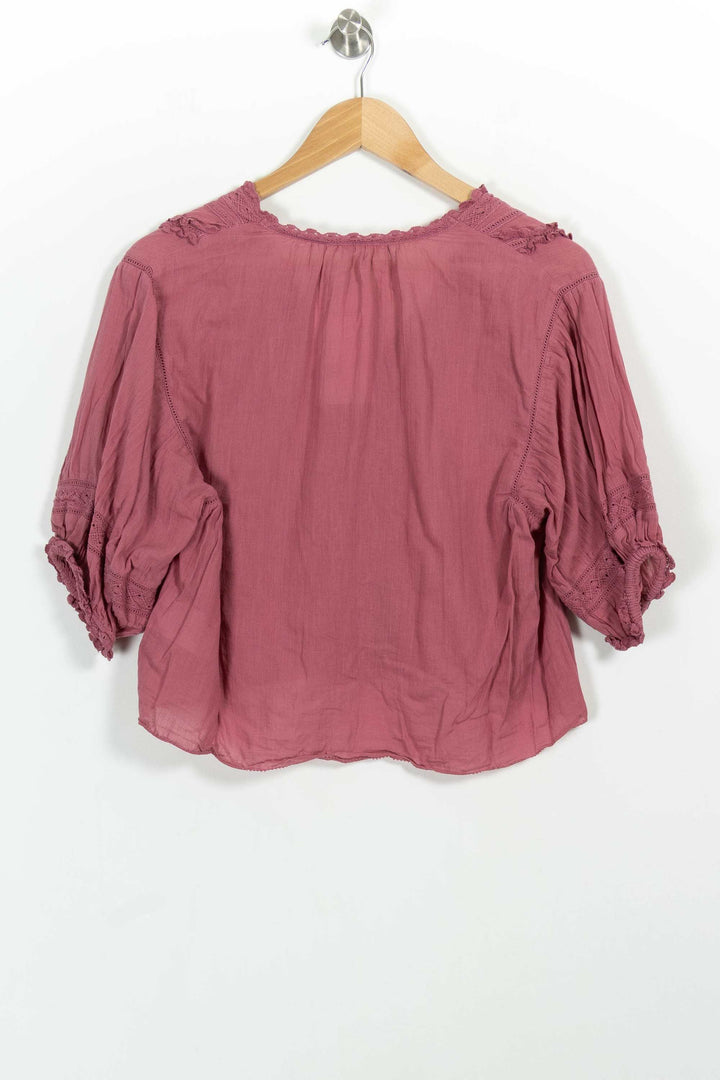 Blouse Rose - Taille S/36 de la marque Louise Misha | PARAD101086 - Vendu par Paradigme - Image 4